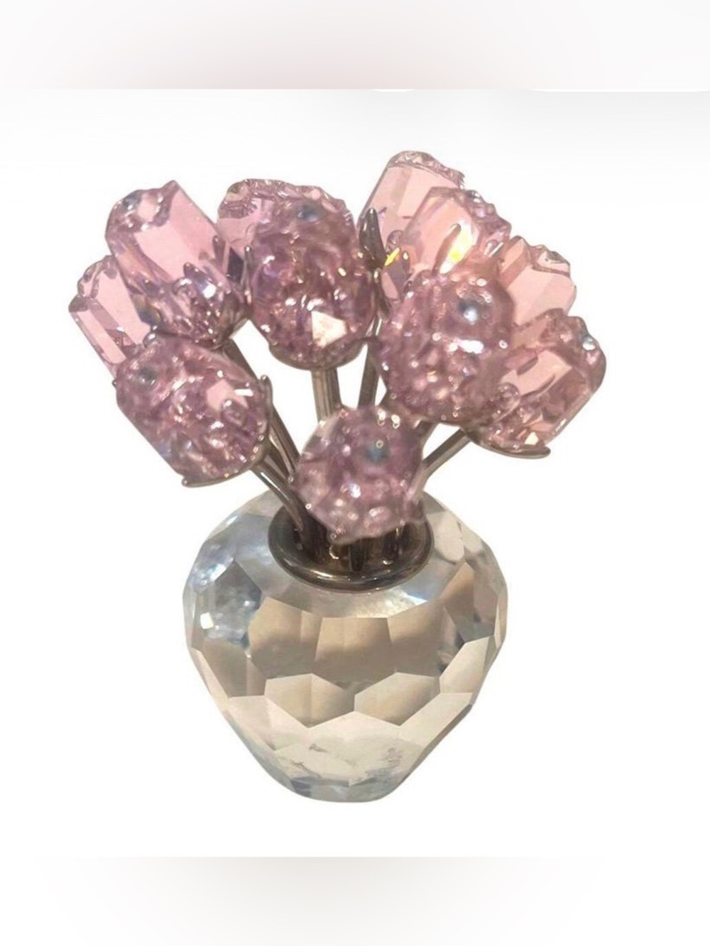 Swarovski Crystal "A Dozen Pink Roses"